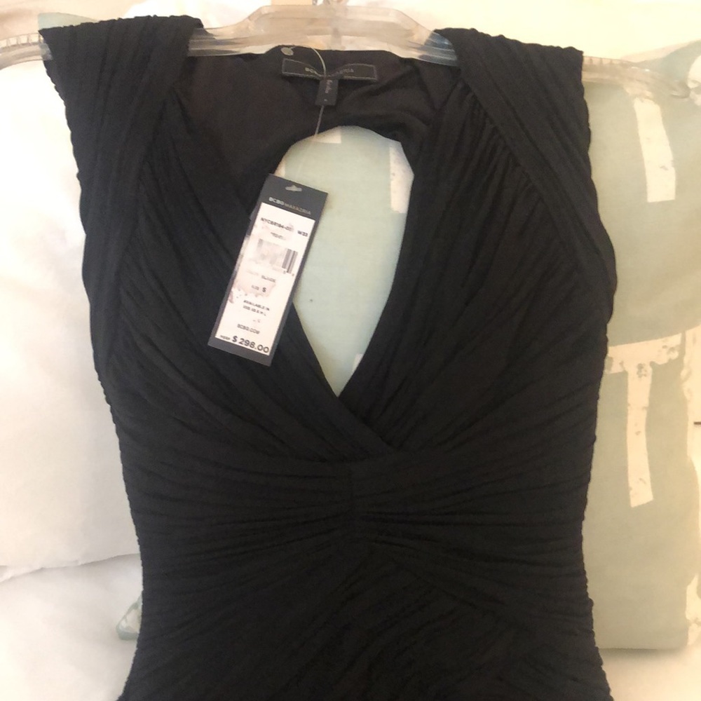 BCBG Max Azria LBD Black Cocktail Party Dress NWT Size Small - Picture 6 of 8